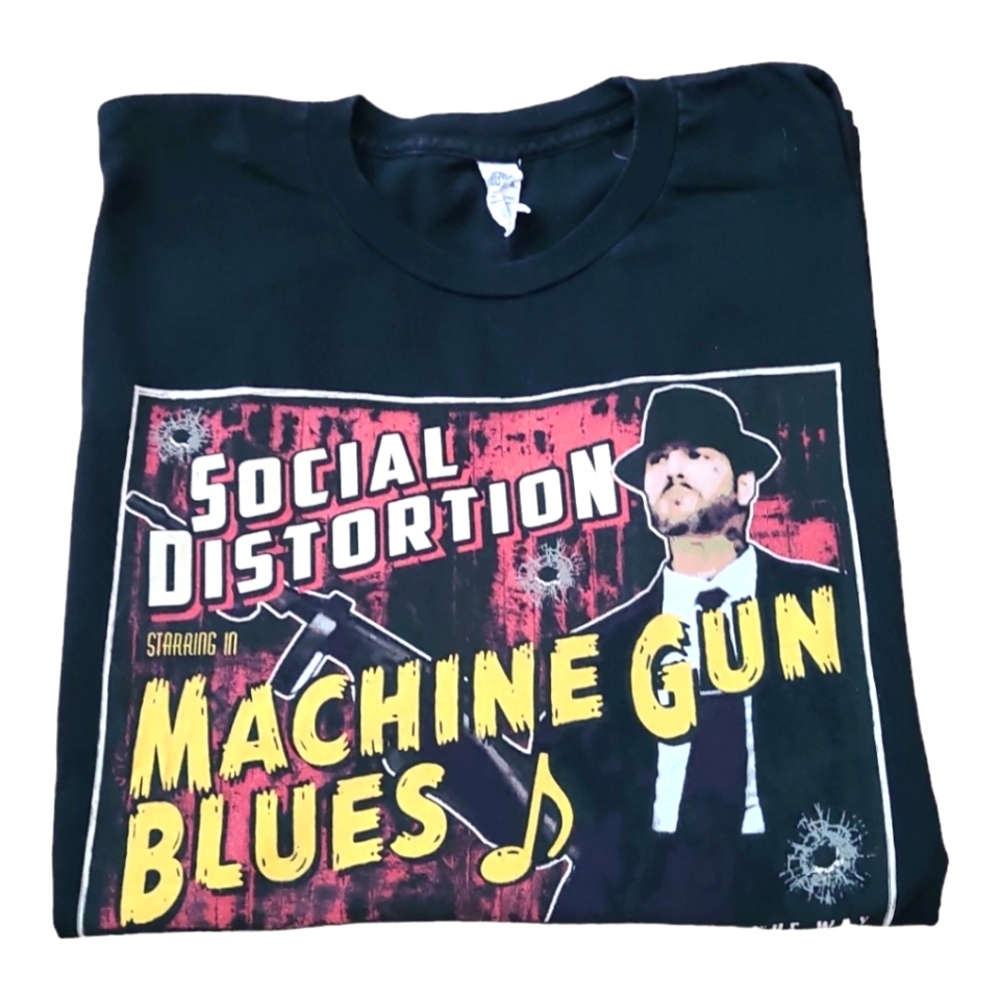 Social Distortion Machine Gun Blues Shirt Xl